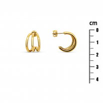 Photo of Stainless Steel Earrings IP Gold