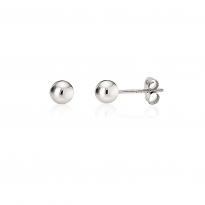 Photo de Sterling Silver 925 earrings ball 4mm