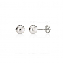 Photo de Sterling Silver 925 earrings 5mm Ball