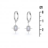 Photo de Sterling Silver 925 earrings Opal