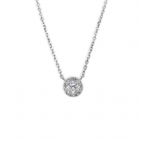 Photo de Sterling Silver 925 Necklace, rhodium plating