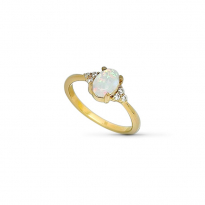 Photo of Gold Filled  18kt Ring Opal