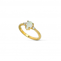 Photo of Gold Filled 18kt ring opal