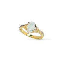 Photo of Gold Filled 18kt ring opal